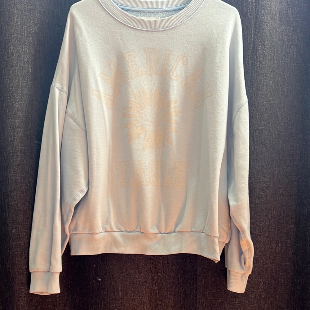 American Eagle Light Blue Sweatshirt
